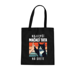 Najlepší mačací tata na svete - taška s potlačou