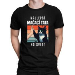 Najlepší mačací tata na svete - pánske tričko s potlačou