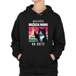 Najlepšia mačacia mama na svete  - dámska mikina s potlačou