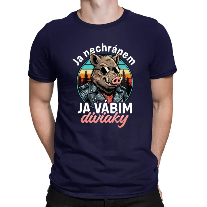 Ja nechrápem, ja vábim diviaky - pánske tričko s potlačou