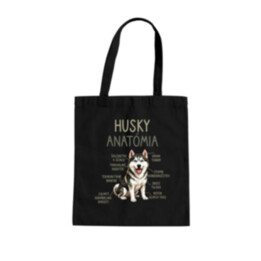 Husky anatómia - taška s potlačou