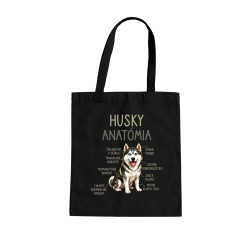 Husky anatómia - taška s potlačou