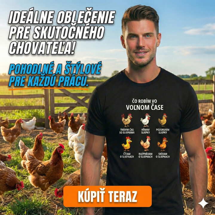 Čo robím vo voľnom čase - sliepky - pánske tričko s potlačou