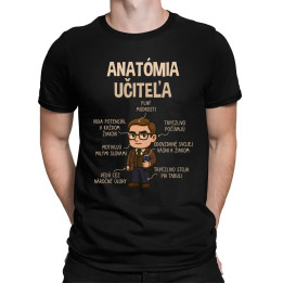 Anatómia učiteľa - pánske tričko s potlačou