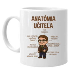 Anatómia učiteľa - keramický hrnček s potlačou