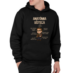Anatómia učiteľa  - pánska mikina s potlačou