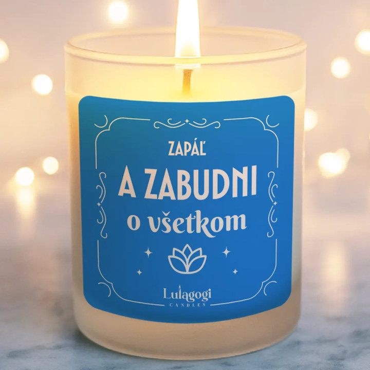 Zapáľ a zabudni o všetkom - vonná sviečka ako darček