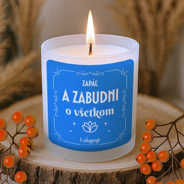 Zapáľ a zabudni o všetkom - vonná sviečka ako darček