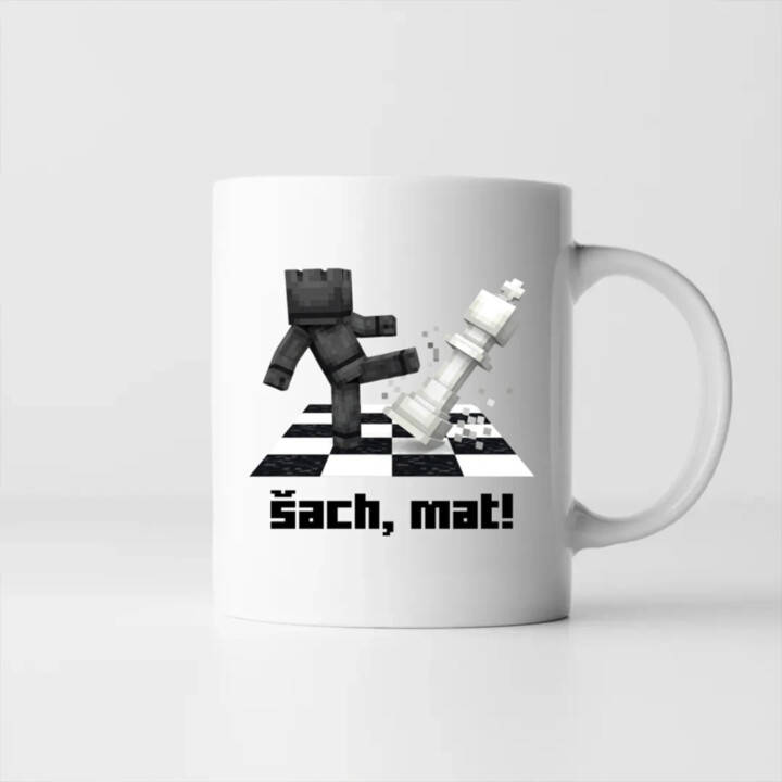 Šach, mat! - keramický hrnček s potlačou