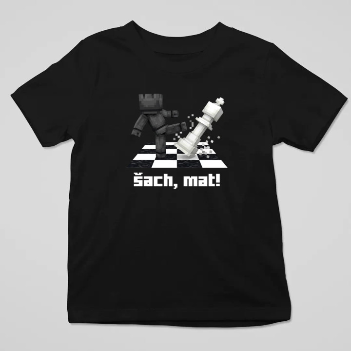 Šach, mat! - detské tričko s potlačou