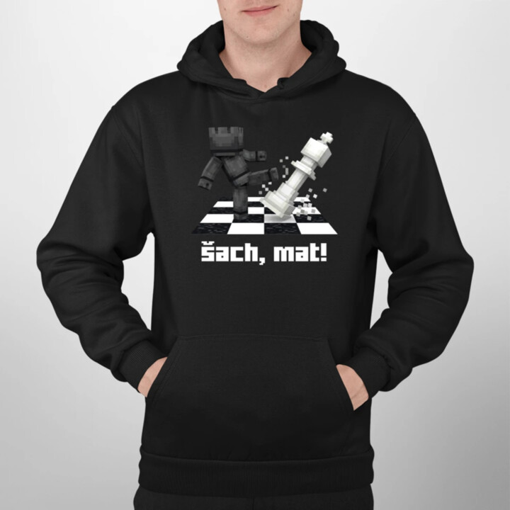 Šach, mat!  - pánska mikina s potlačou