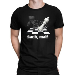 Šach, mat! - pánske tričko s potlačou