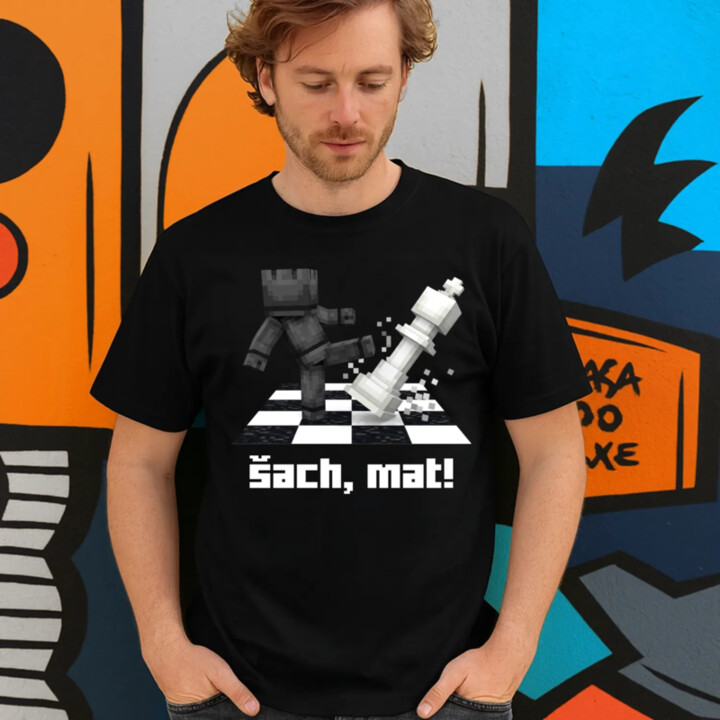 Šach, mat! - pánske tričko s potlačou