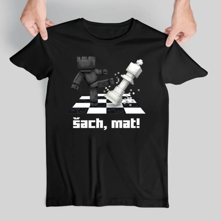 Šach, mat! - pánske tričko s potlačou
