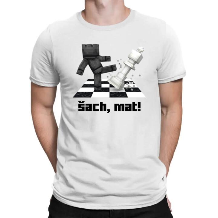 Šach, mat! - pánske tričko s potlačou
