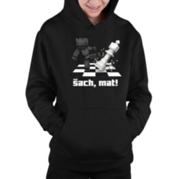 Šach, mat! - detská mikina s kapucňou