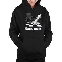 Šach, mat! - detská mikina s kapucňou