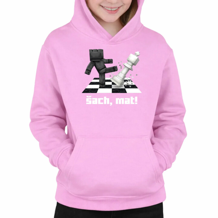 Šach, mat! - detská mikina s kapucňou