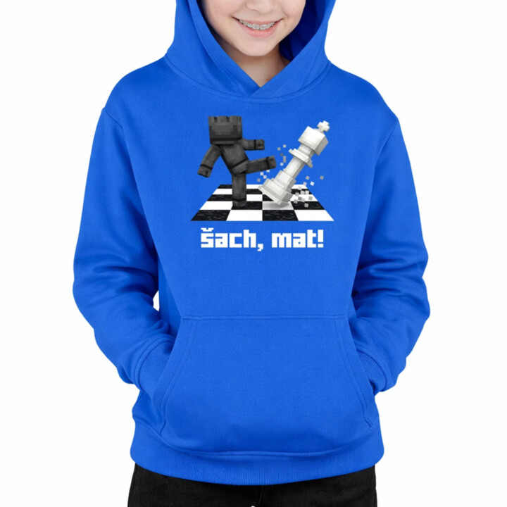 Šach, mat! - detská mikina s kapucňou