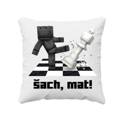 Šach, mat! - vankúš s potlačou