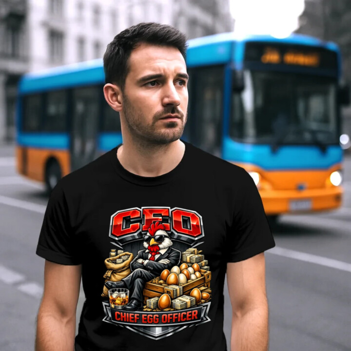 CEO: Chief Egg Officer - pánske tričko s potlačou