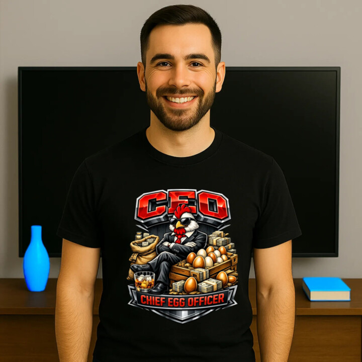 CEO: Chief Egg Officer - pánske tričko s potlačou