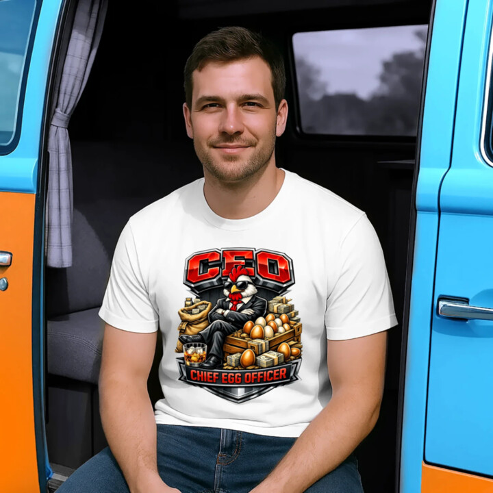 CEO: Chief Egg Officer - pánske tričko s potlačou