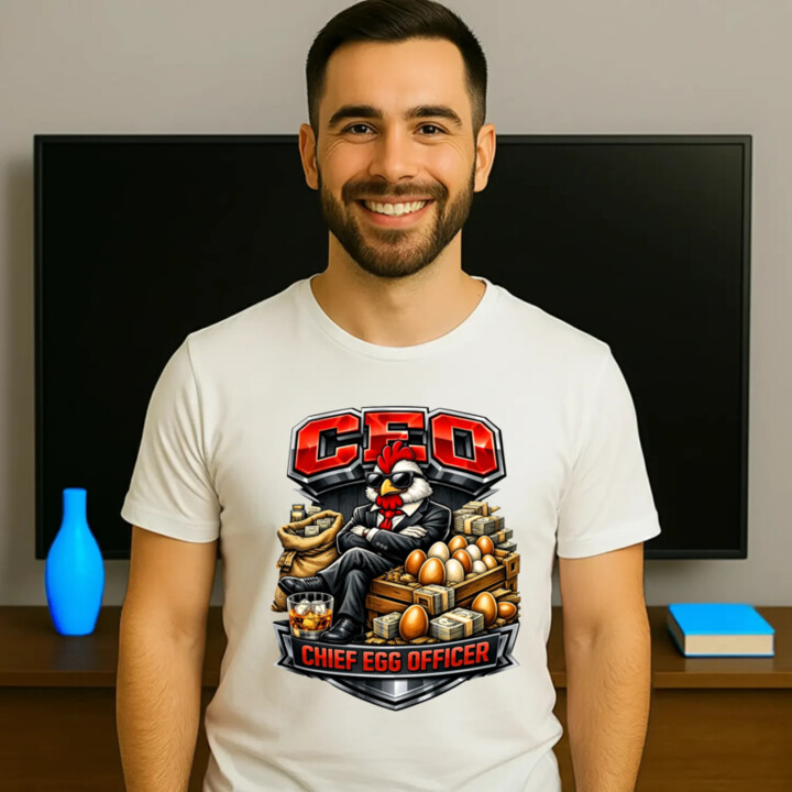 CEO: Chief Egg Officer - pánske tričko s potlačou