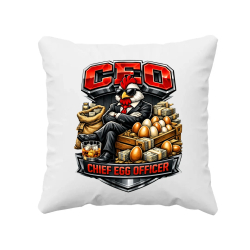 CEO: Chief Egg Officer - vankúš s potlačou