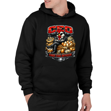 CEO: Chief Egg Officer  - pánska mikina s potlačou