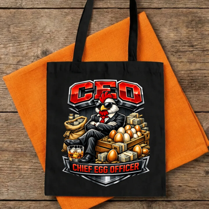 CEO: Chief Egg Officer - taška s potlačou
