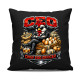 CEO: Chief Egg Officer - čierny vankúš s potlačou