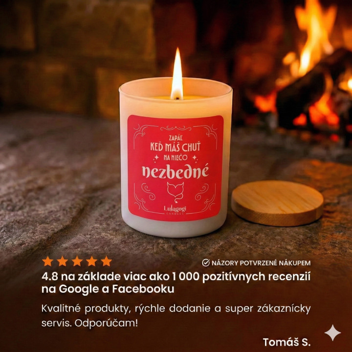 Zapáľ, keď máš chuť na niečo nezbedné - vonná sviečka ako darček