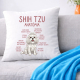 Shih Tzu – anatómia - vankúš s potlačou