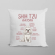Shih Tzu – anatómia - vankúš s potlačou