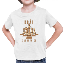 Kráľ šachovnice - detské tričko s potlačou