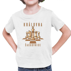 Královna šachovnice - detské tričko s potlačou