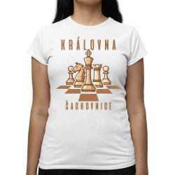 Královna šachovnice - dámske tričko s potlačou