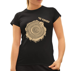 Letokruhy – 40 rokov - dámske tričko s potlačou