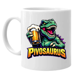 Pivosaurus - keramický hrnček s potlačou