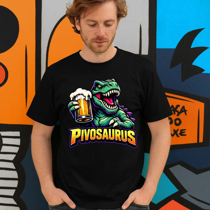 Pivosaurus - pánske tričko s potlačou