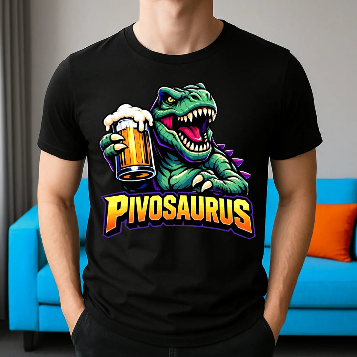 Pivosaurus - pánske tričko s potlačou