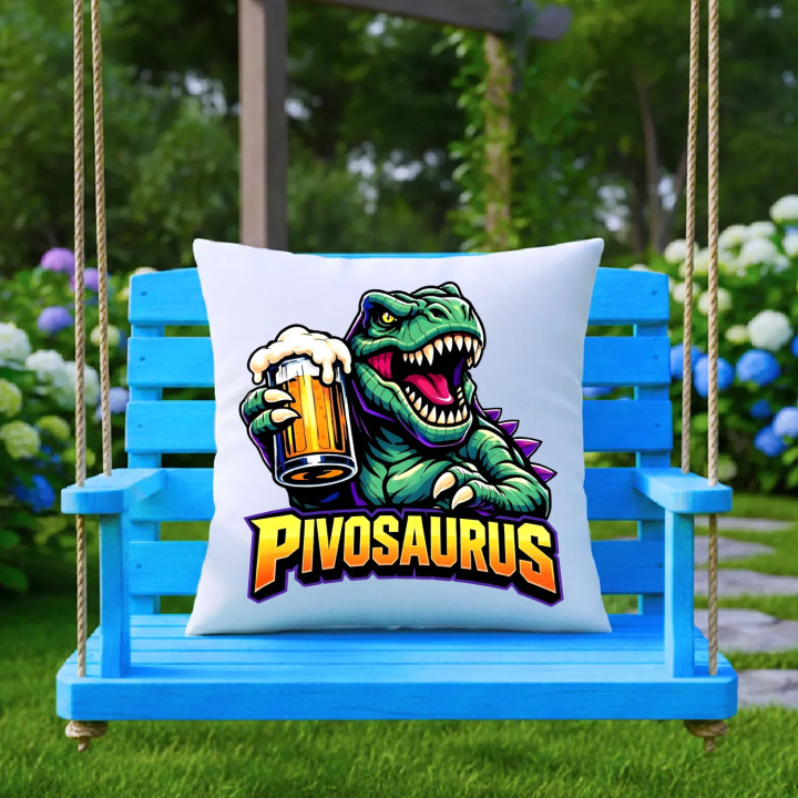 Pivosaurus - vankúš s potlačou