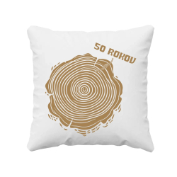 Letokruhy – 50 rokov - vankúš s potlačou