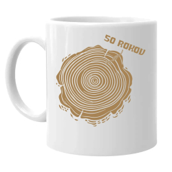 Letokruhy – 50 rokov - keramický hrnček s potlačou