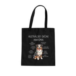 Austrálsky ovčiak – anatómia - taška s potlačou