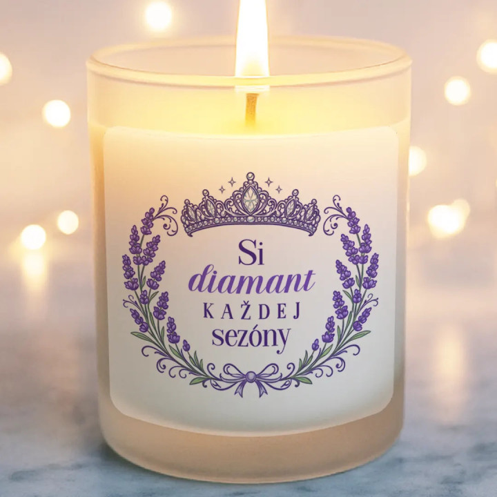 Si diamant každej sezóny - vonná sviečka ako darček