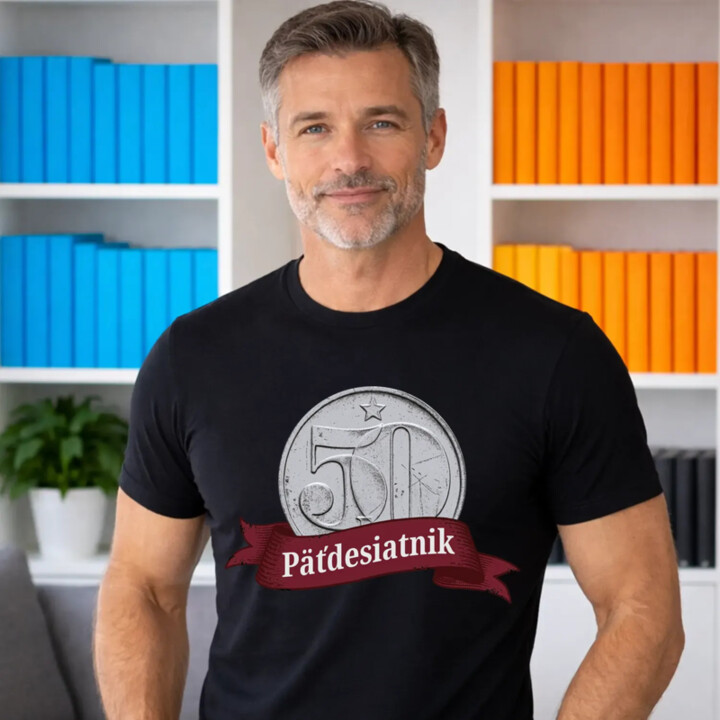 Päťdesiatnik - pánske tričko s potlačou