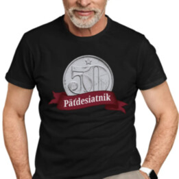 Päťdesiatnik - pánske tričko s potlačou