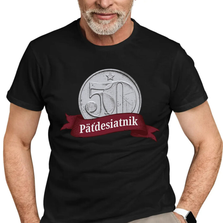 Päťdesiatnik - pánske tričko s potlačou